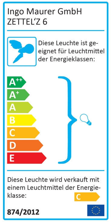 Zettel´z 6 pendant lamp Ingo Maurer