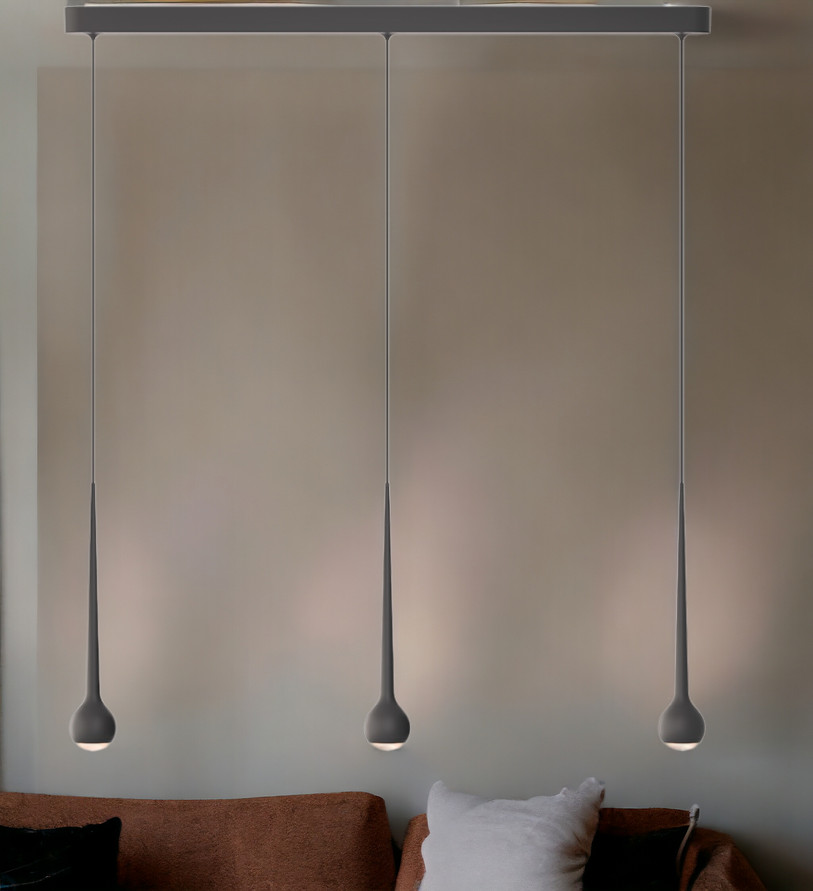 Falling Sun Trace pendant light Grau