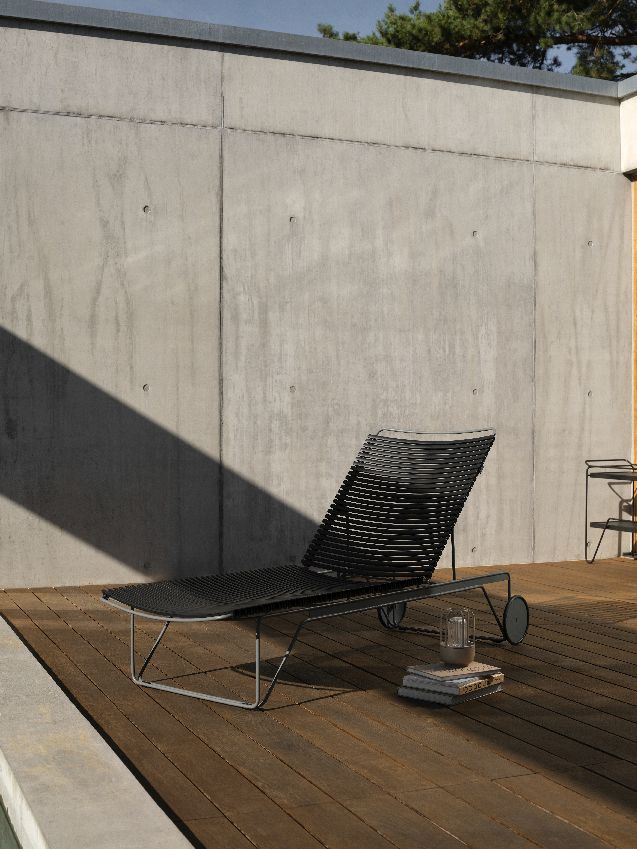 Click Adjustable Chaise Longue sun lounger Outdoor HOUE
