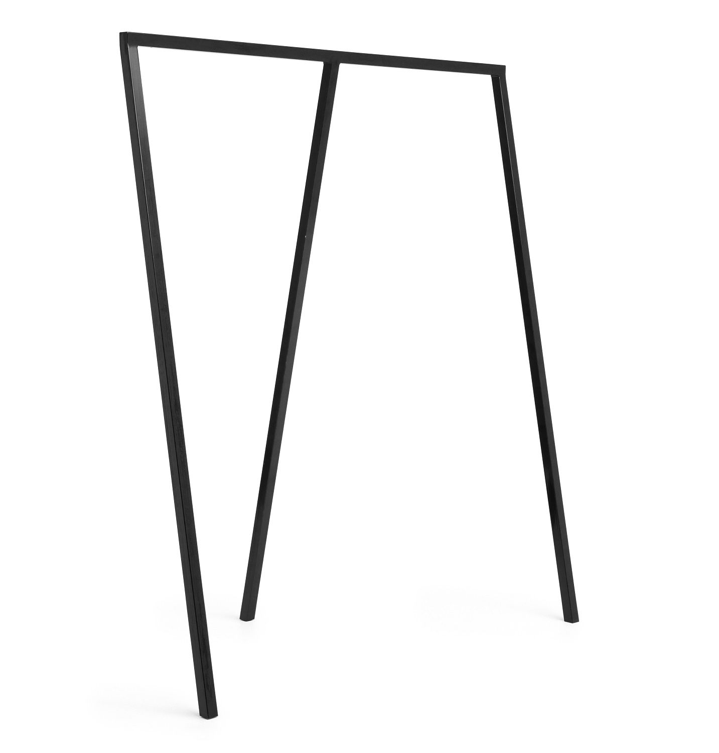 Loop Stand Wardrobe Hay Black Schwarze Loop Stand Garderobe von Hay: Minimalistische Kleiderständer für Schlafzimmer und Ankleidezimmer.