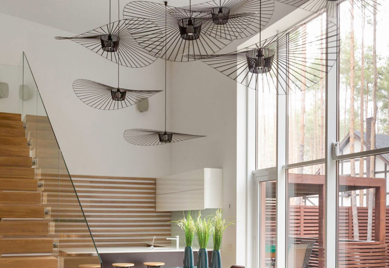 Vertigo Pendant Light Medium Cobalt Blue Petite Friture