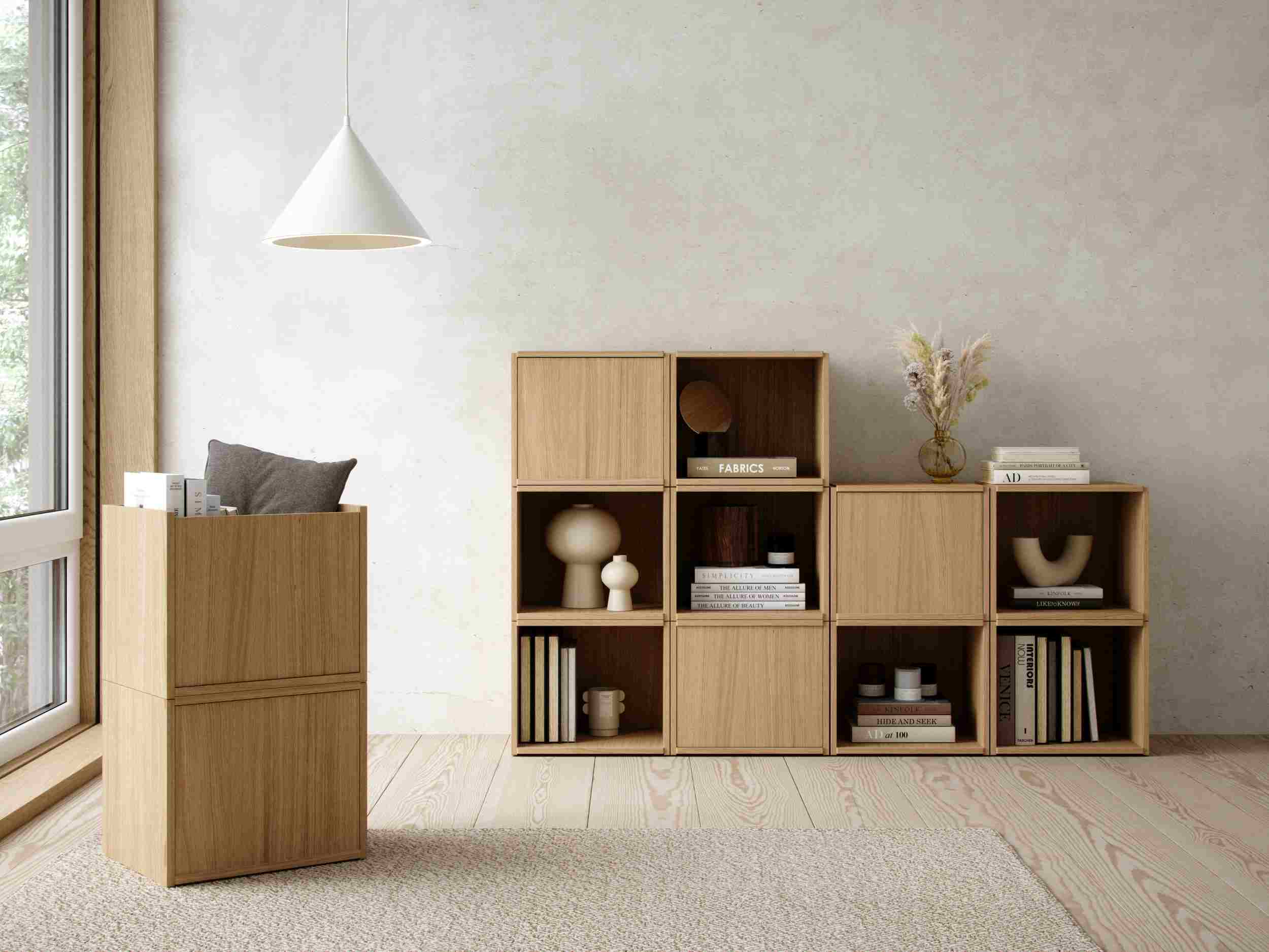 Bricks System C Shelf Woud