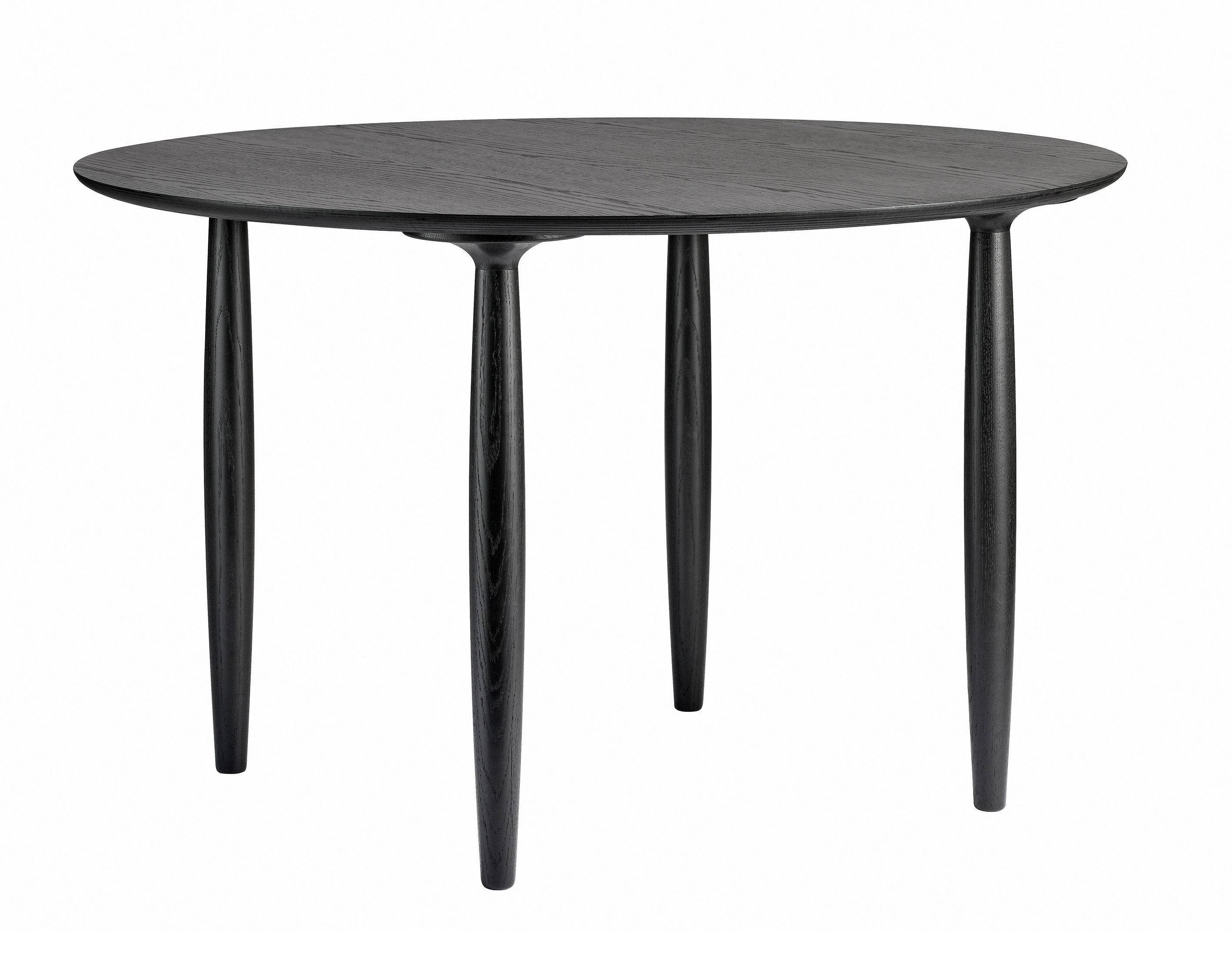 Oku Dining Table Round Black Oak Norr11