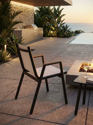 Pilotis armchair with armrests Batyline Outdoor Fermob