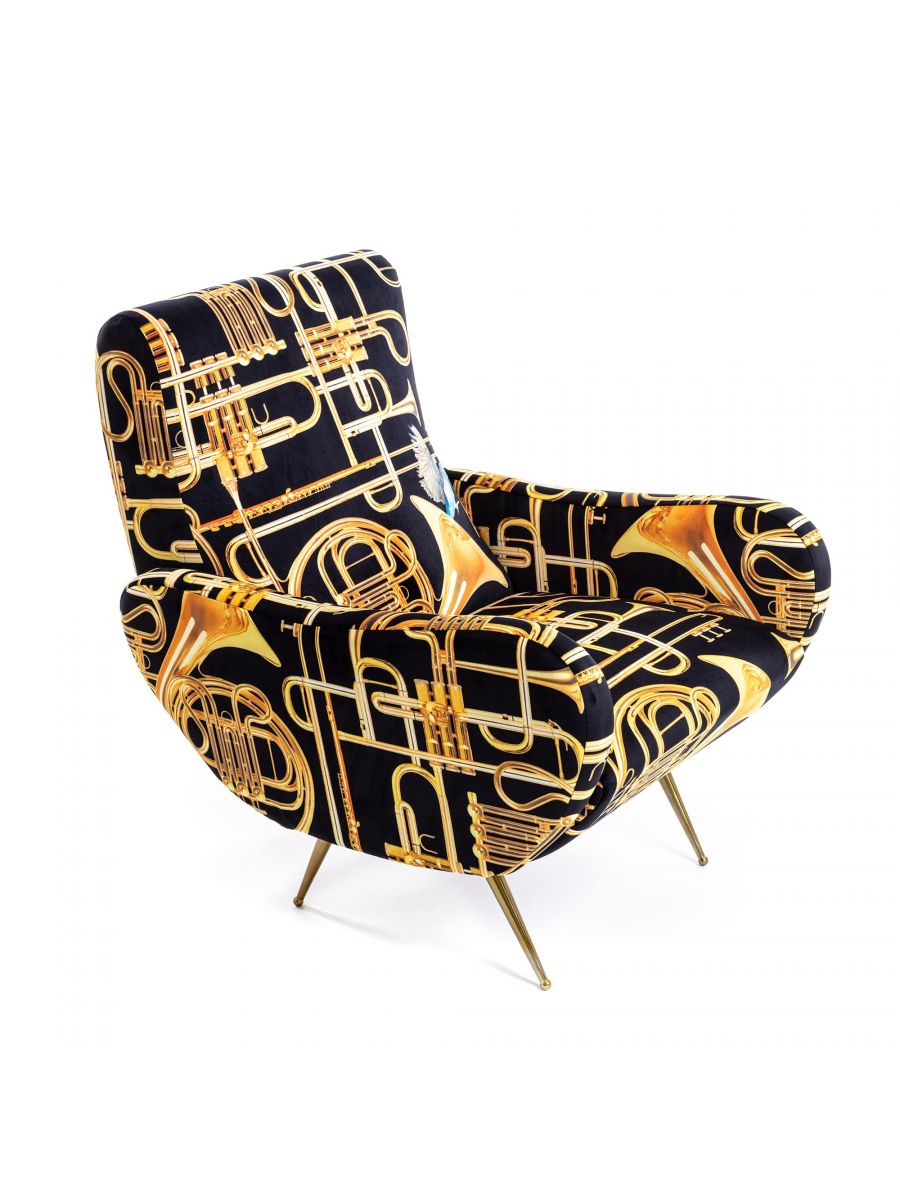 Toiletpaper armchair Trumpets Seletti