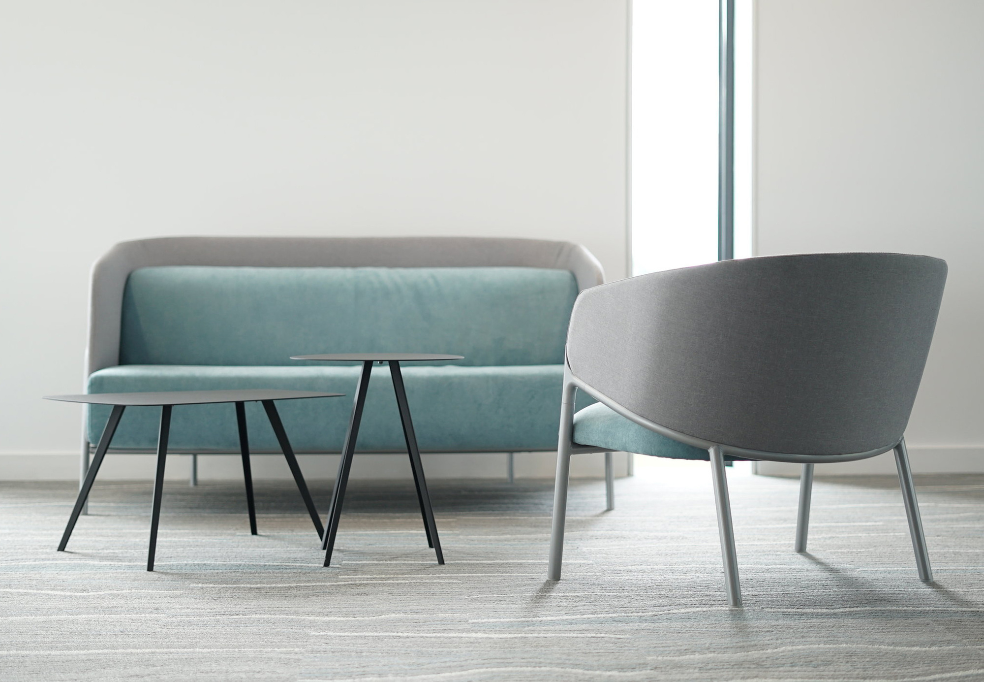 Agorà Side table rectangular Segis dark blue