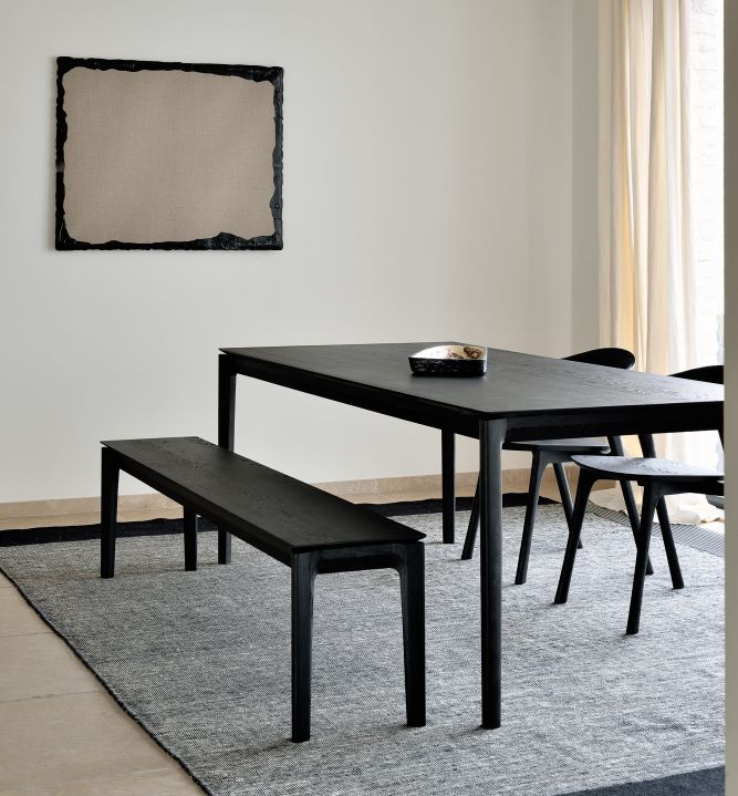 Bok Bench Oak Black Ethnicraft