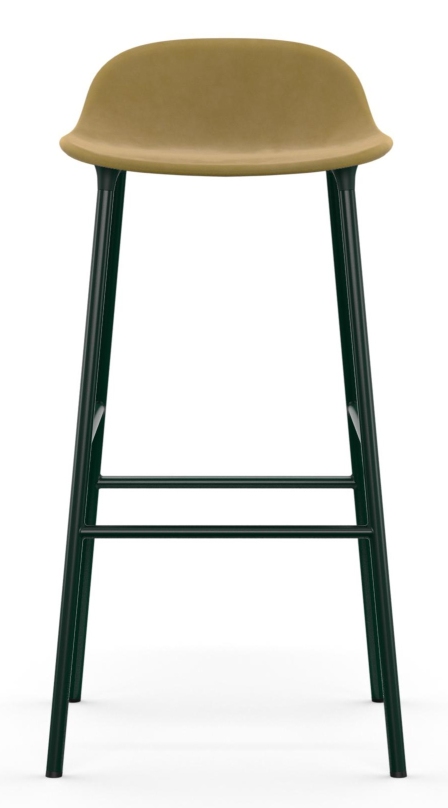 Form Barstool  H 75 cm Steel Upholstered Normann Copenhagen