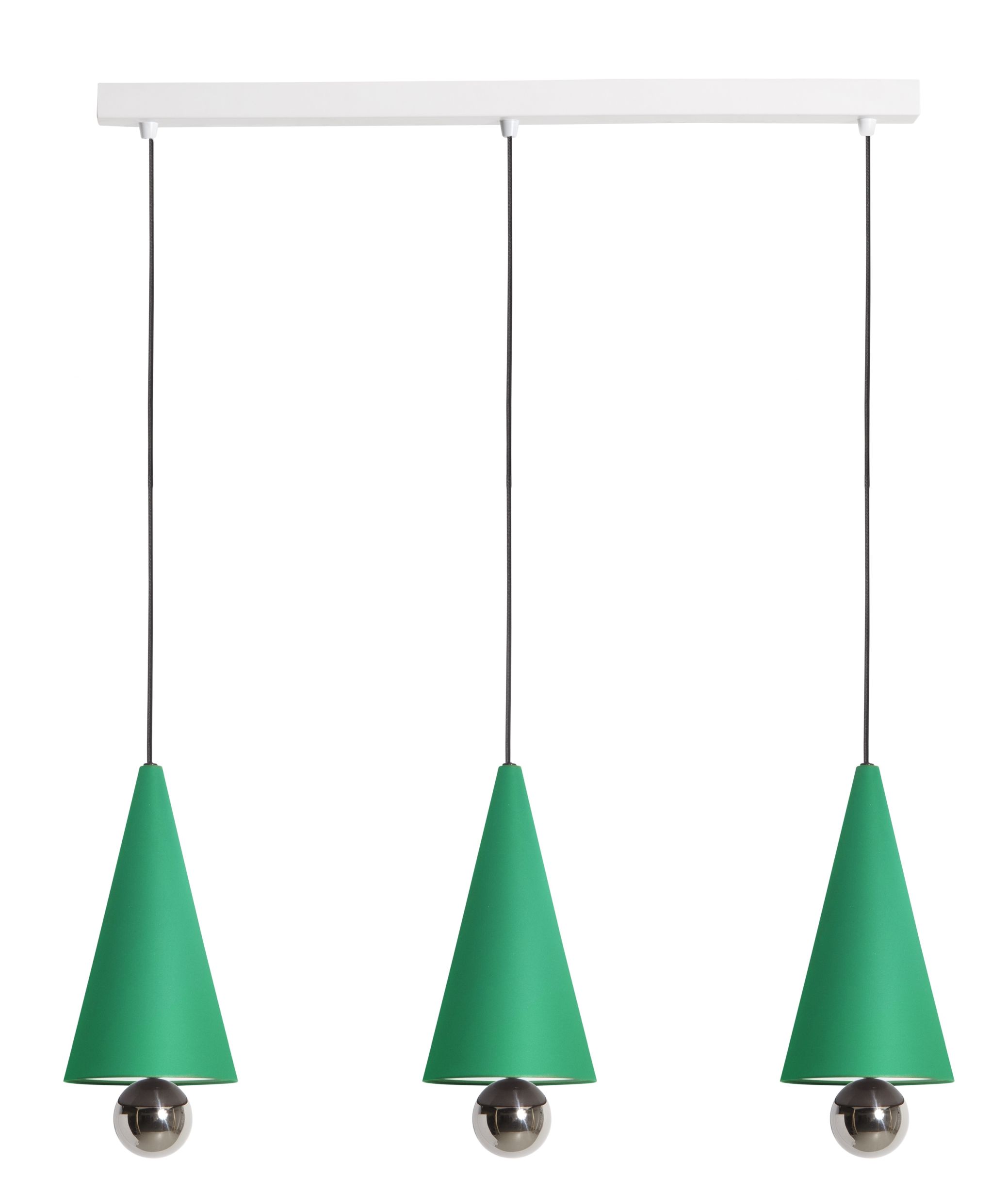 Cherry Pendant light Pendant light set of 3 Linear Petite Friture Mint green