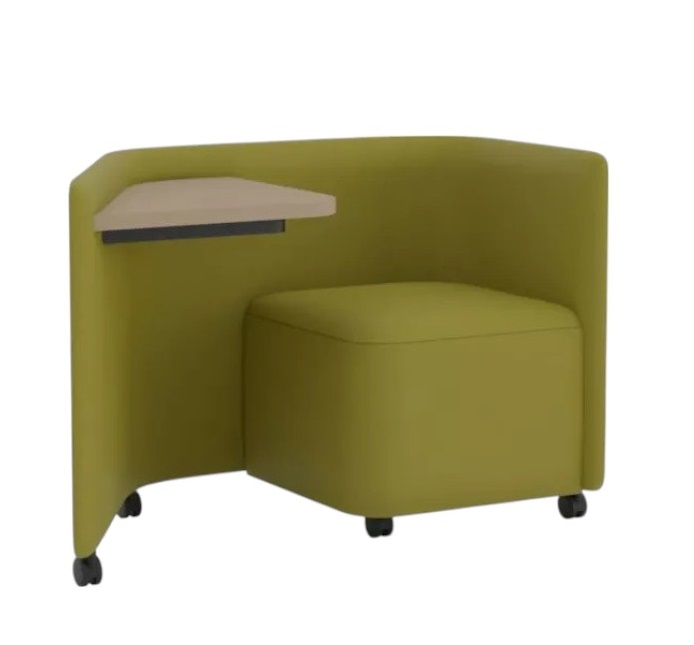 In Out Office BU2266 Panel lounge chair with desk Andreu World