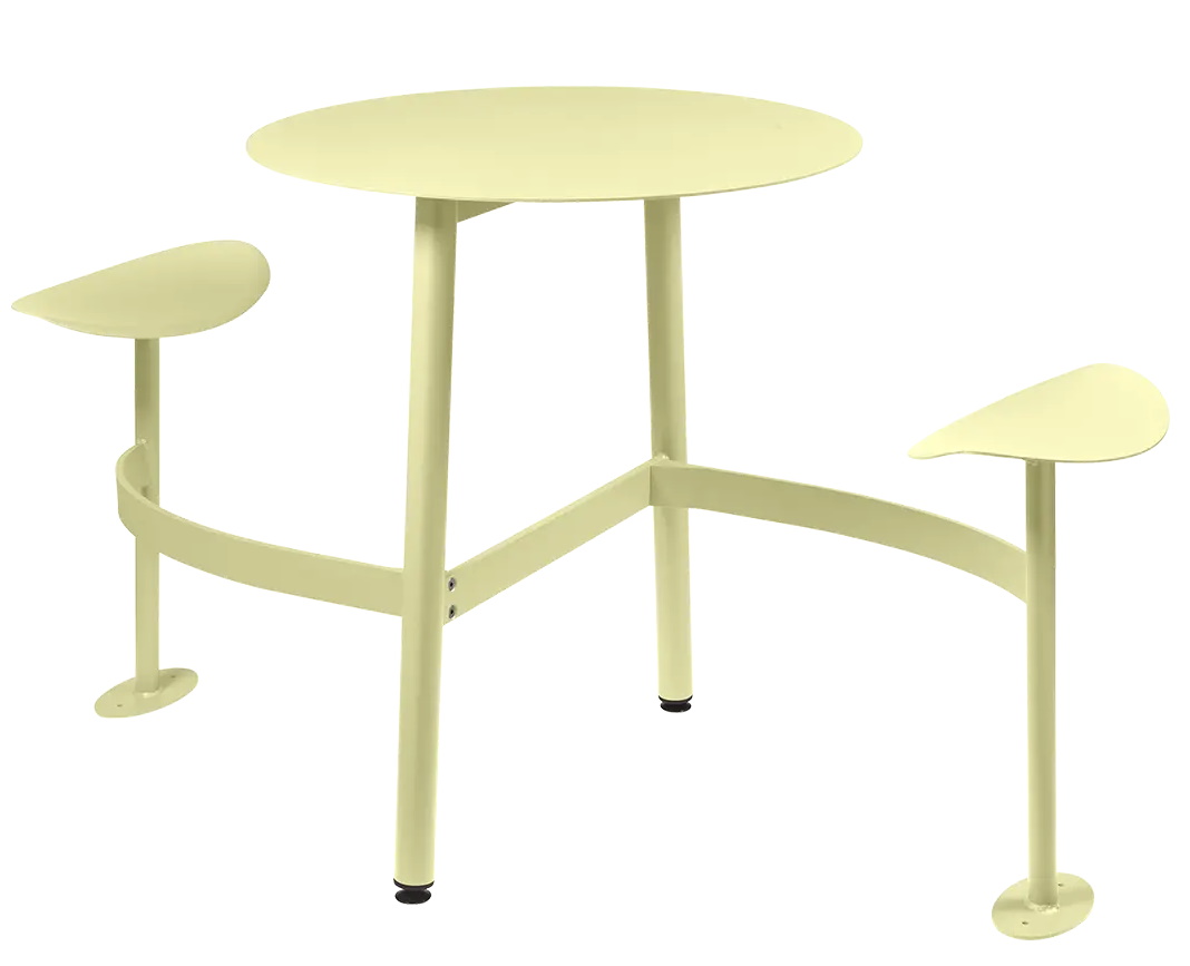 Bolder 2 Seater Table with Seats Outdoor Fermob Bolder 2 Seater Table with Seats Outdoor Fermob