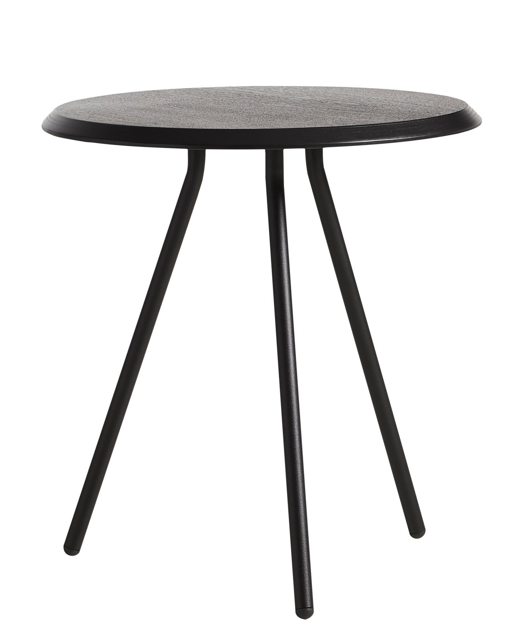 Soround Side table Ø45 x H49 cm Black Woud SINGLE PIECES