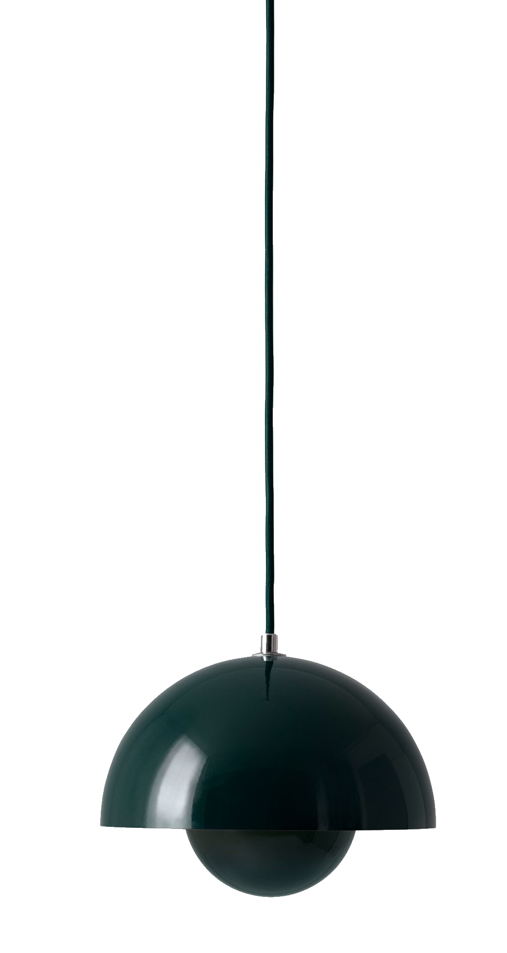 Flowerpot VP1 Pendant light AndTradition 23 cm dark green
