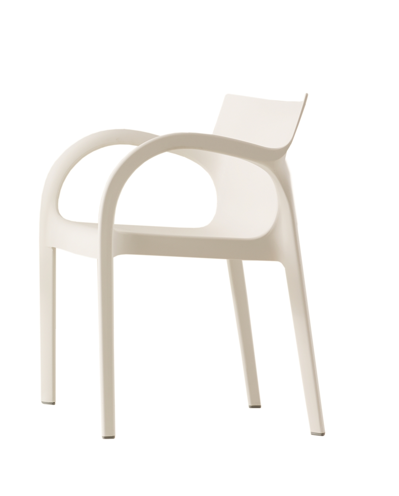 Poppystar Outdoor Chair Stackable Set of 4 Segis white