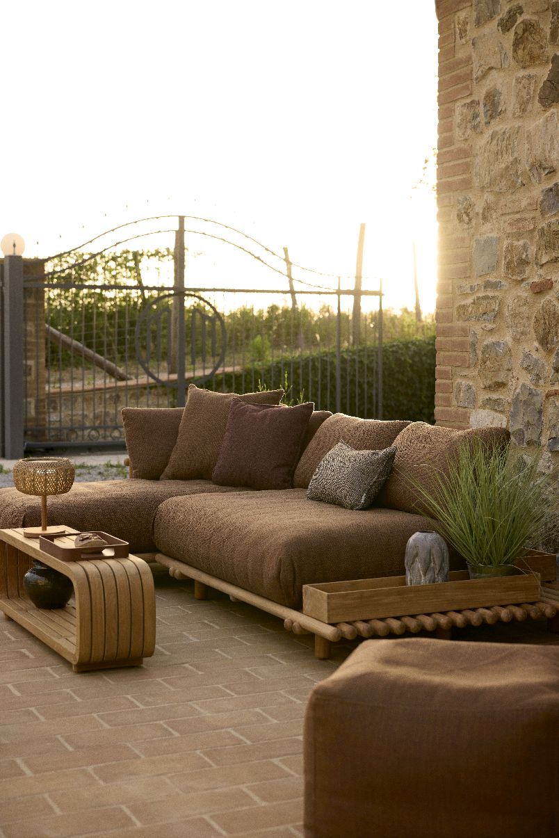 Sticks Platform corner sofa Outdoor Cane-Line 