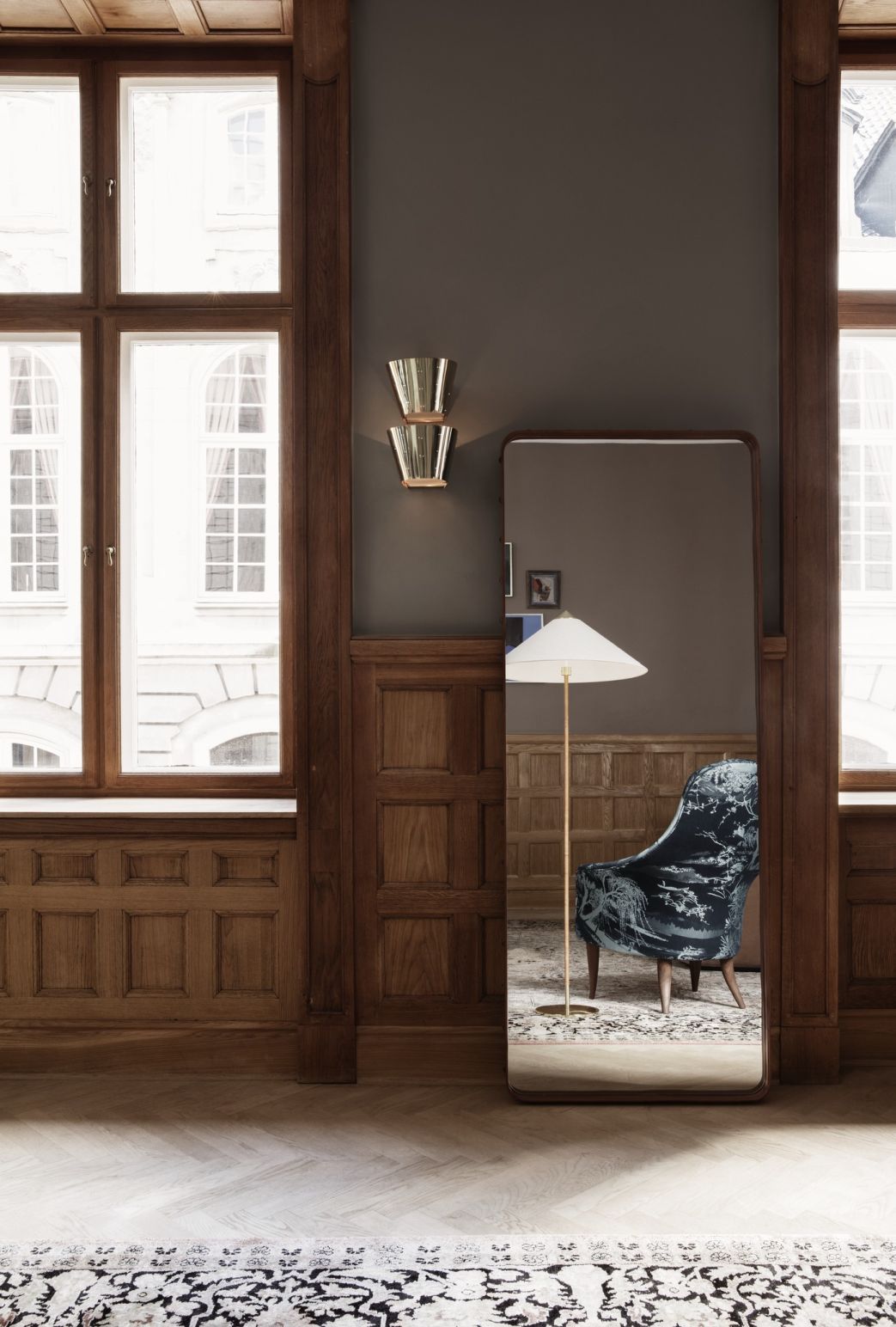 Adnet Rectangular Mirror medium Gubi