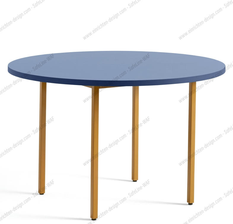  Two Colour Table Table 120 cm Hay Blue - Ochre