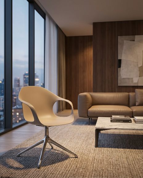 Elephantino swivel armchair Kristalia