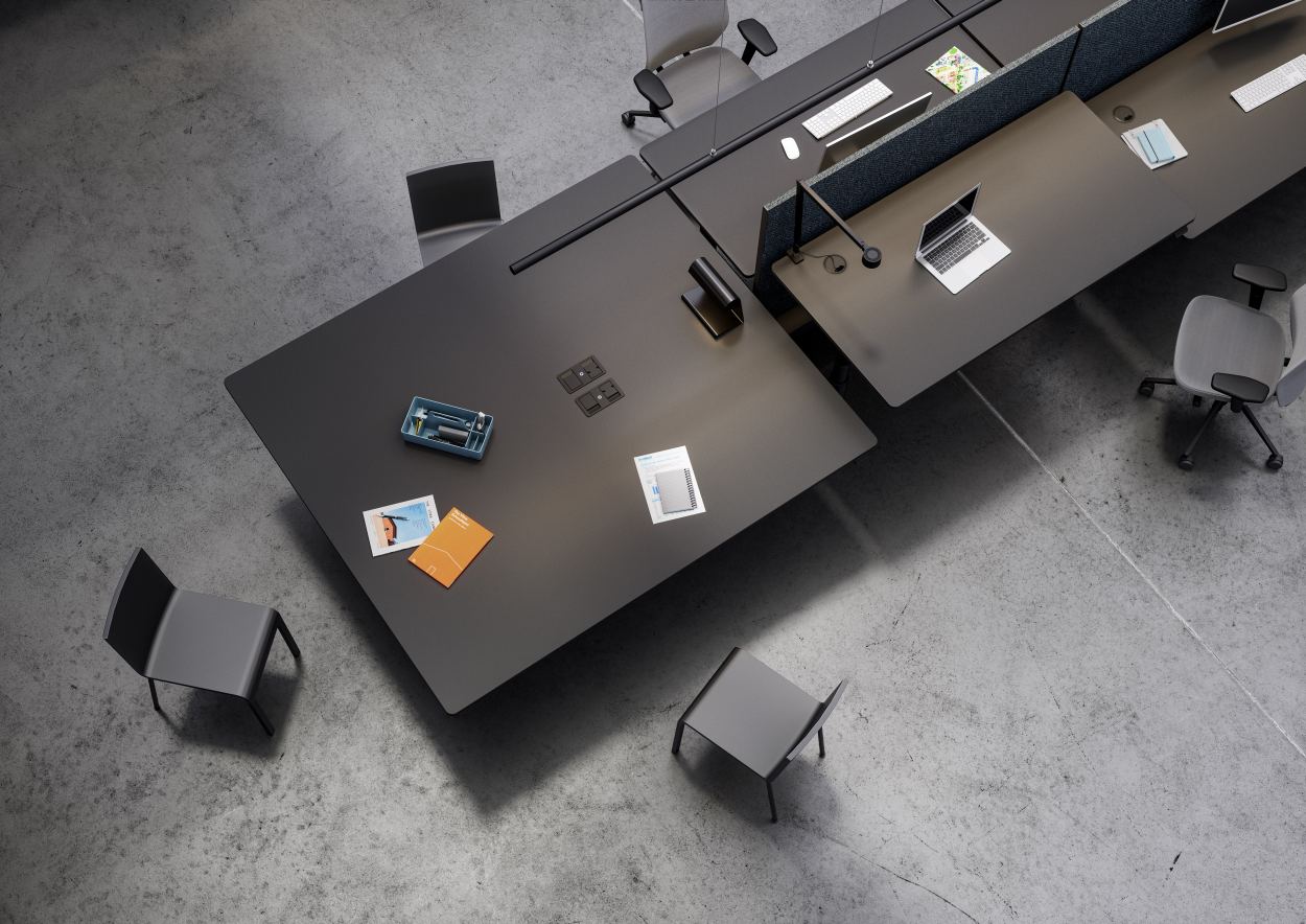Tyde 2 Sitting and Standing table 140 cm Vitra