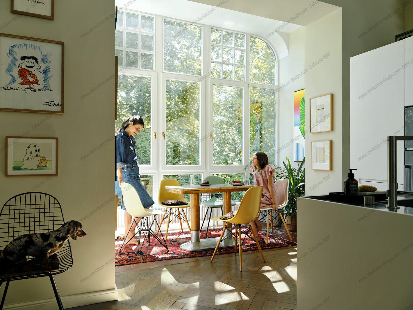 Eames Fiberglass Chair DSR Chair with Seat cushion Vitra