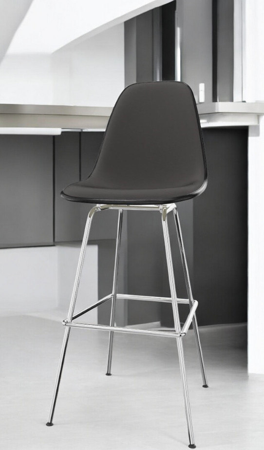 Eames Plastic Bar Stool Bar Stool High Fully upholstered Vitra 