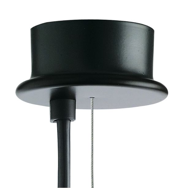 2097/18 Chandelier Black with Frosted Bulbs Flos