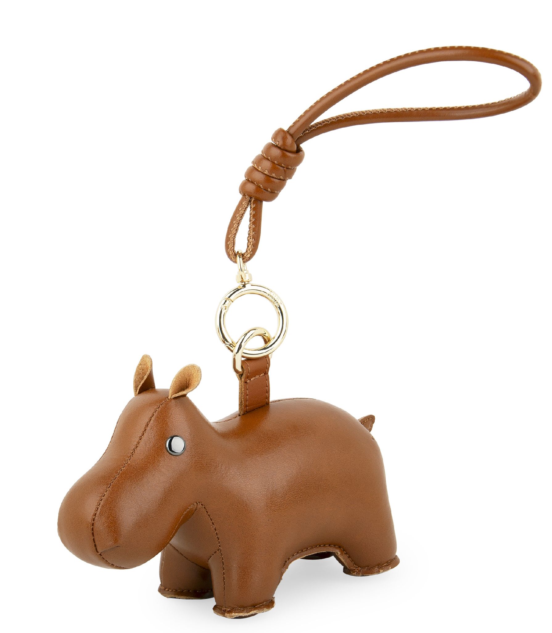 Bag Charm Bag charm with strap Hippo Tan Züny