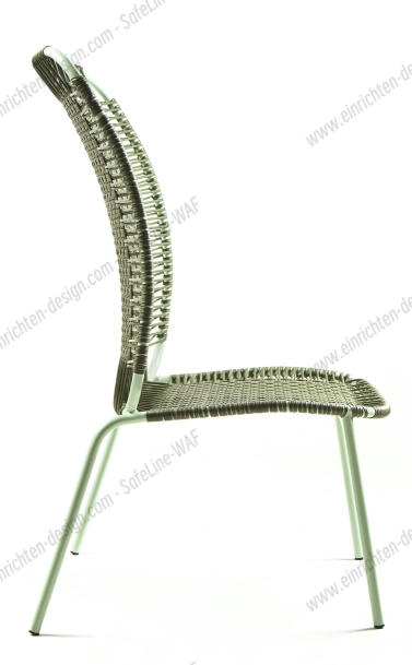 Cielo Lounge Chair High Lounge Chair High Outdoor ames Olive green - Pastel green