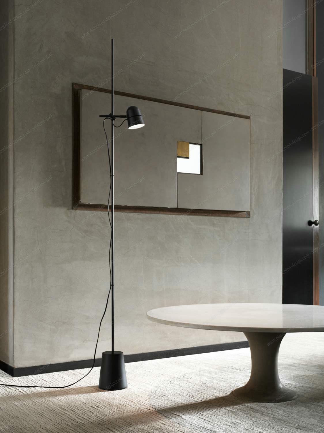 D73 Counterbalance Floor floor lamp including base Luceplan