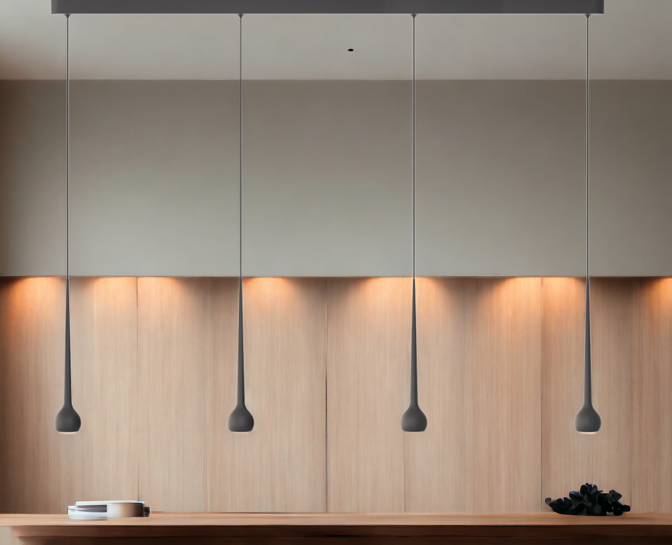 Falling Sun Trace pendant light Grau