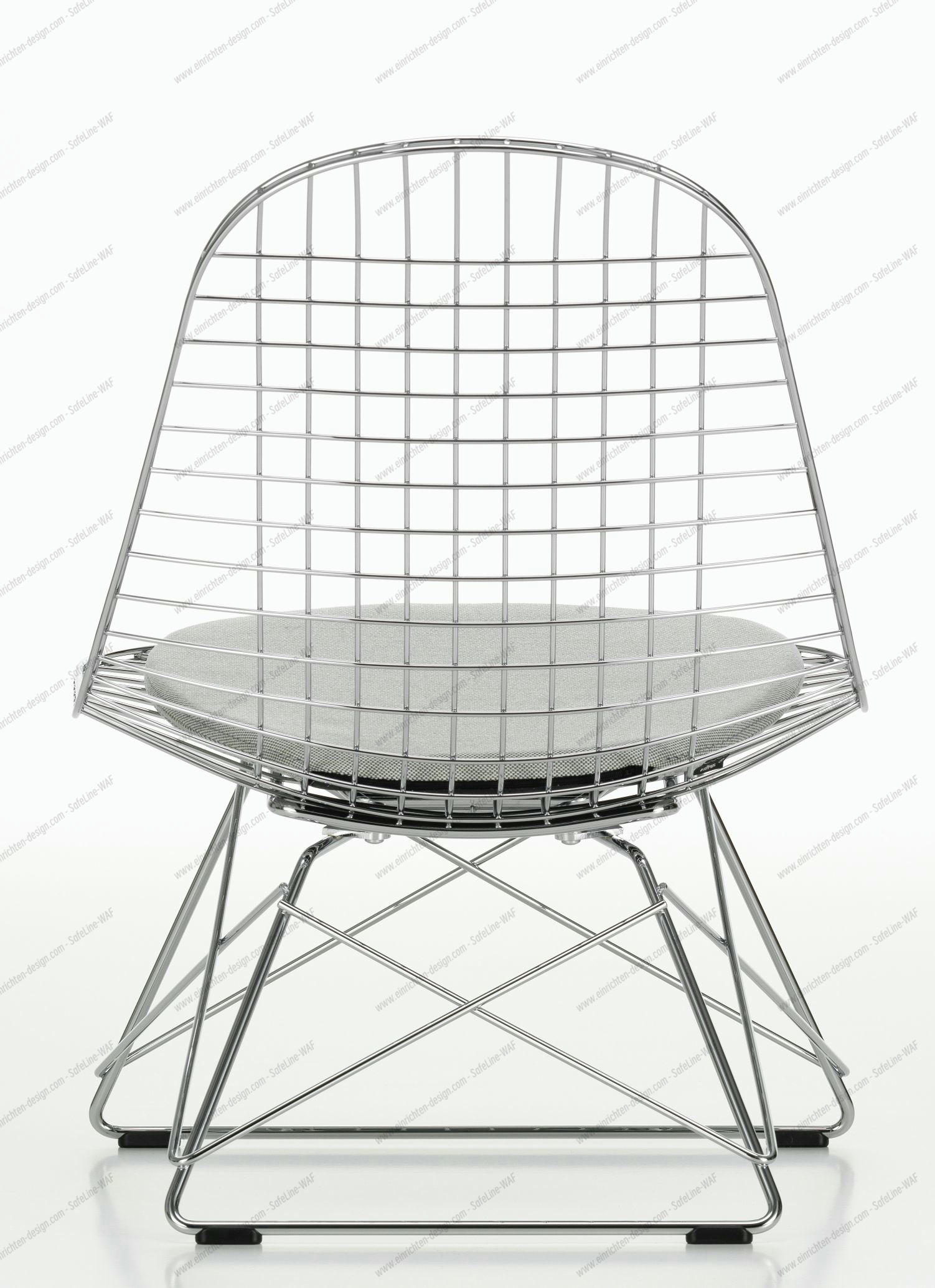 LKR-5 Wire Chair Chair with Seat Cushion Vitra