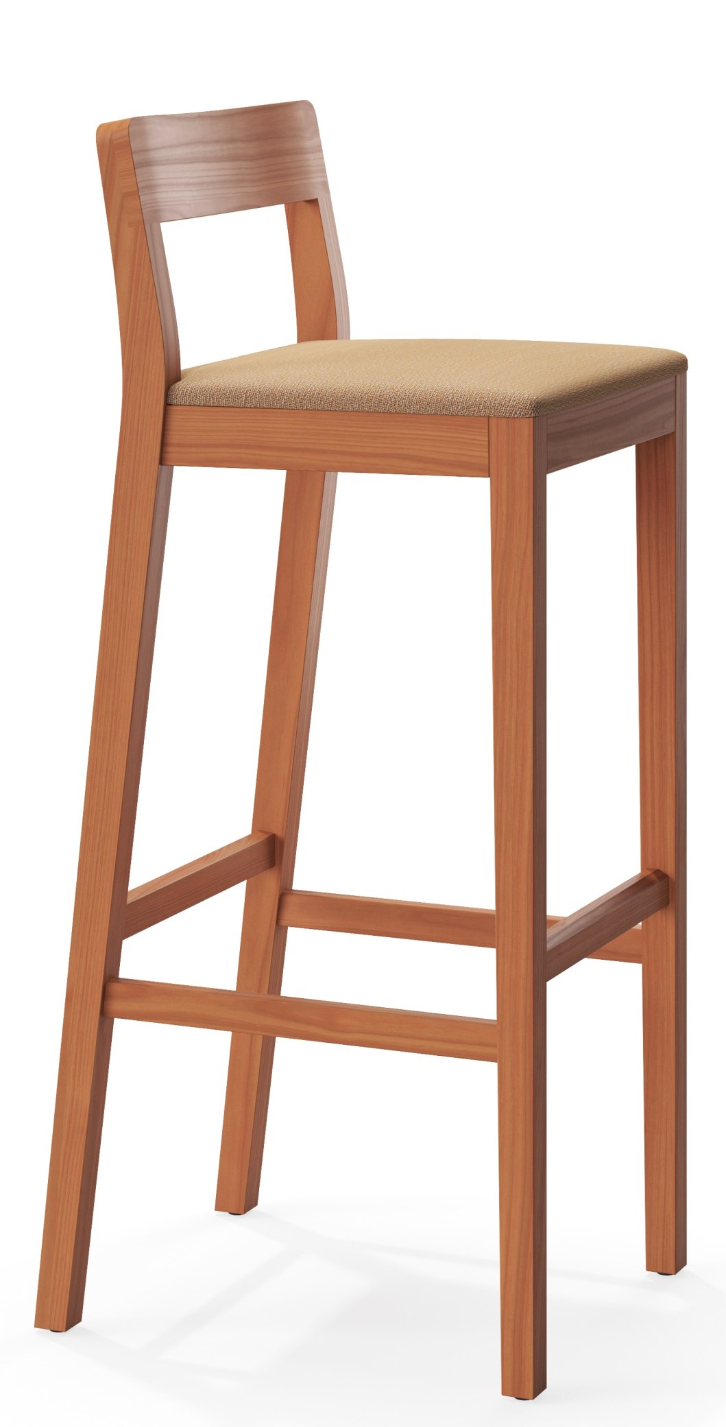 Sit Wood Bar Stool with Seat Cushion Zeitraum Sit Wood Bar Stool with Seat Cushion Zeitraum