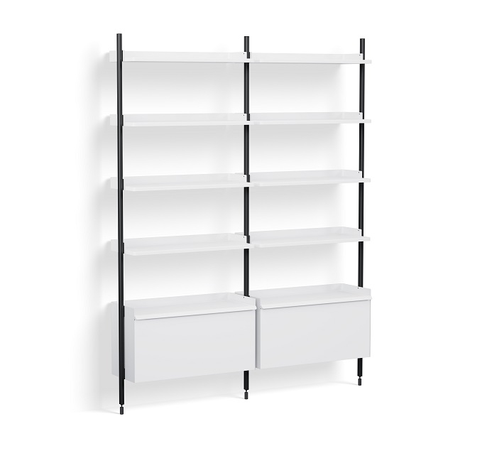 Pier System 122 2 Columns Shelf Hay White-black