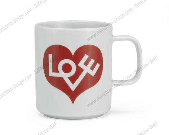 Coffee Mugs NEW Love Heart red cup Vitra SINGLE PIECES