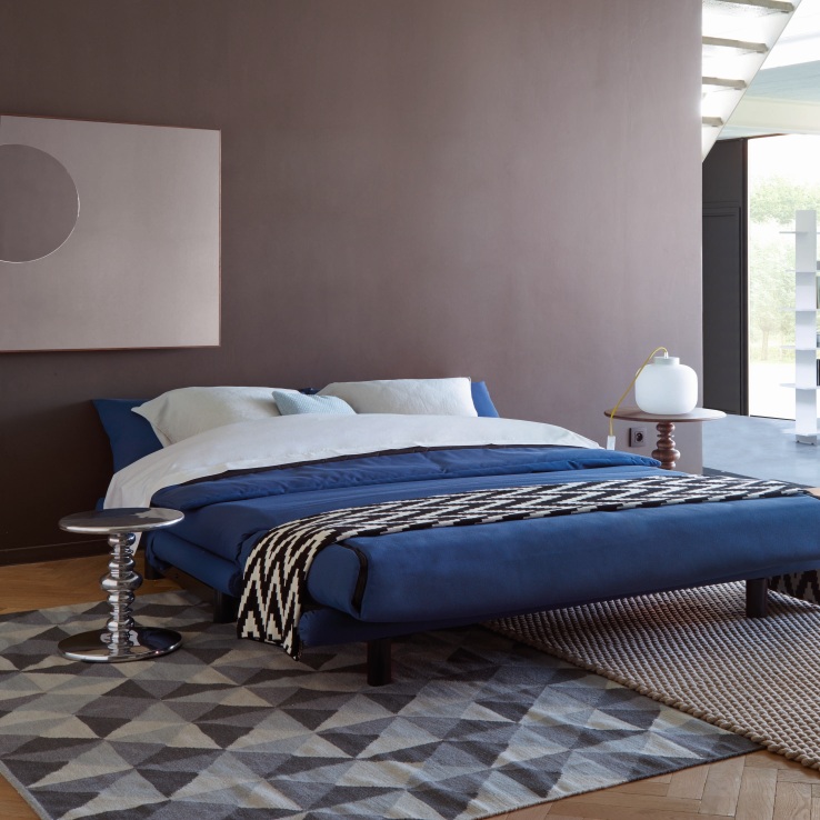 Multy First sofa bed 3-seater with wedge cushion ligne roset