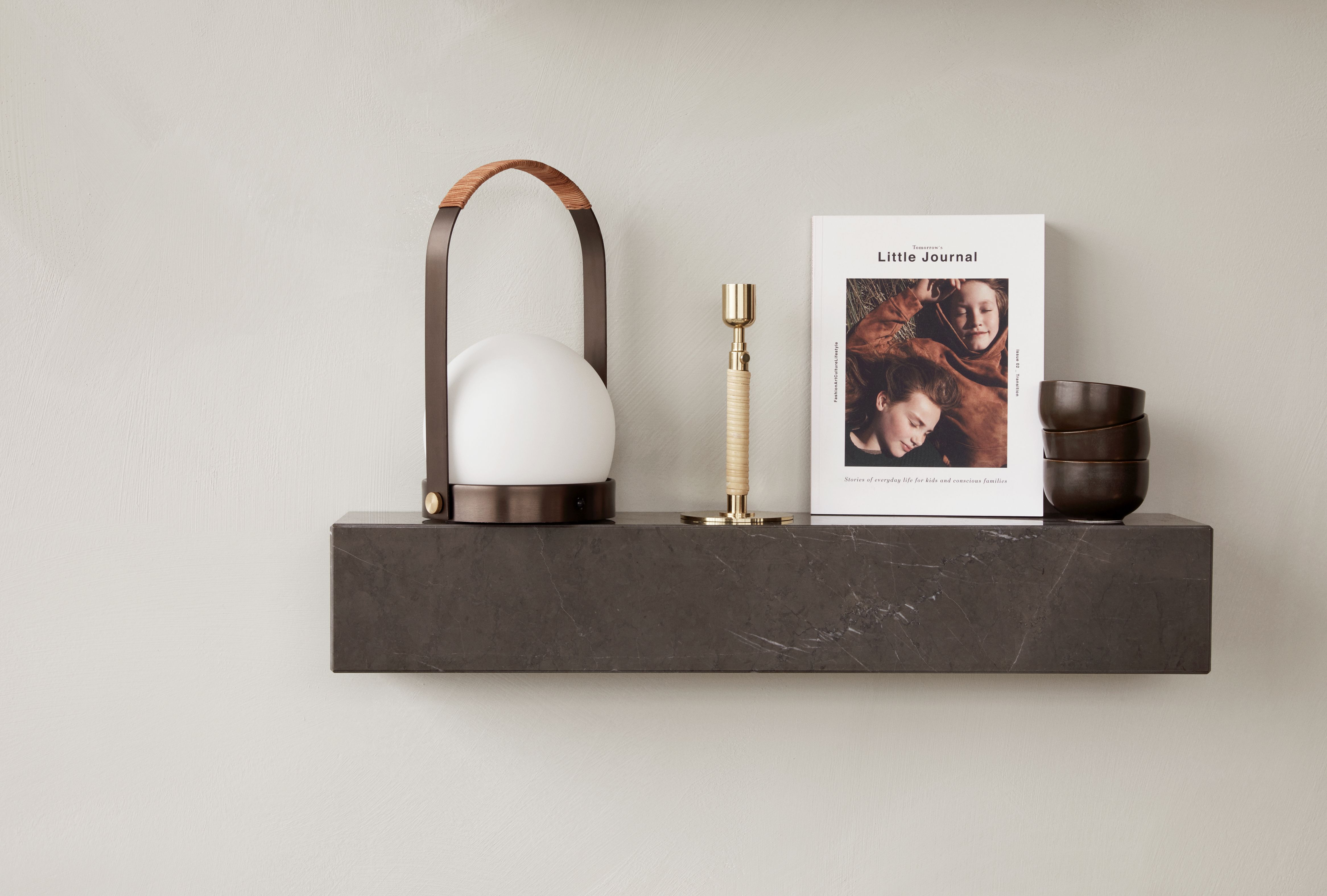 Carrie Table Lamp Leather Battery light Audo
