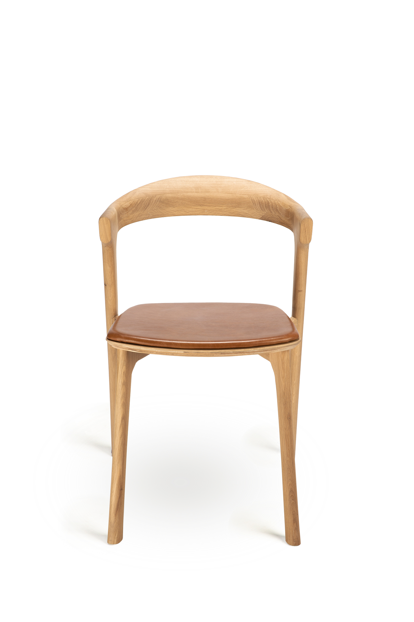 Bok Side Chair with cushions Oak Ethnicraft dark brown