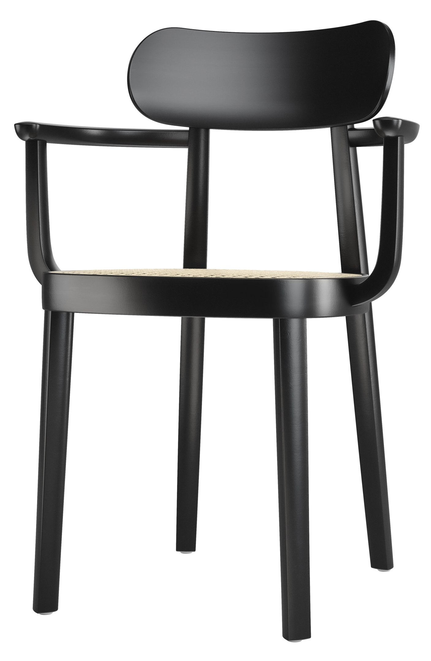 Wooden chair with Armrests 118F / 118 F Thonet