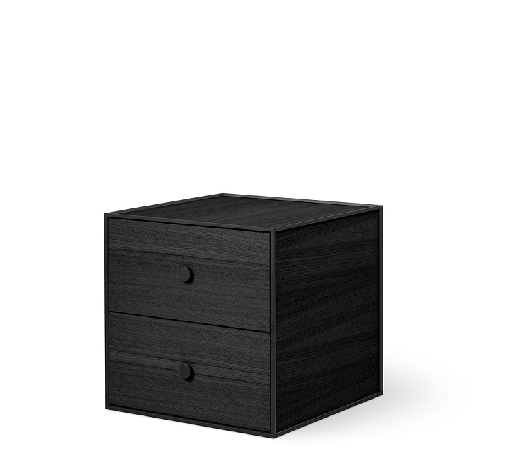 Frame 35 Cupboard Element with 2 Drawers Ash black Audo SINGLE PIECES