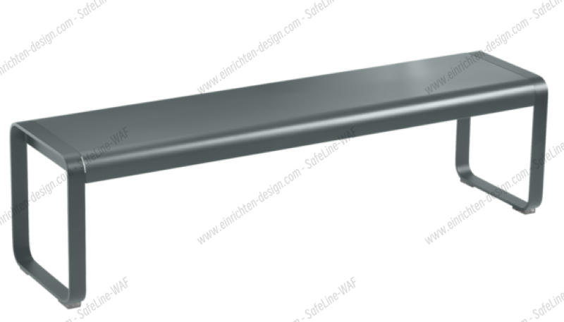 Bellevie Outdoor Bench Fermob Thunderstorm grey Bellevie Outdoor Bench Fermob Thunderstorm grey