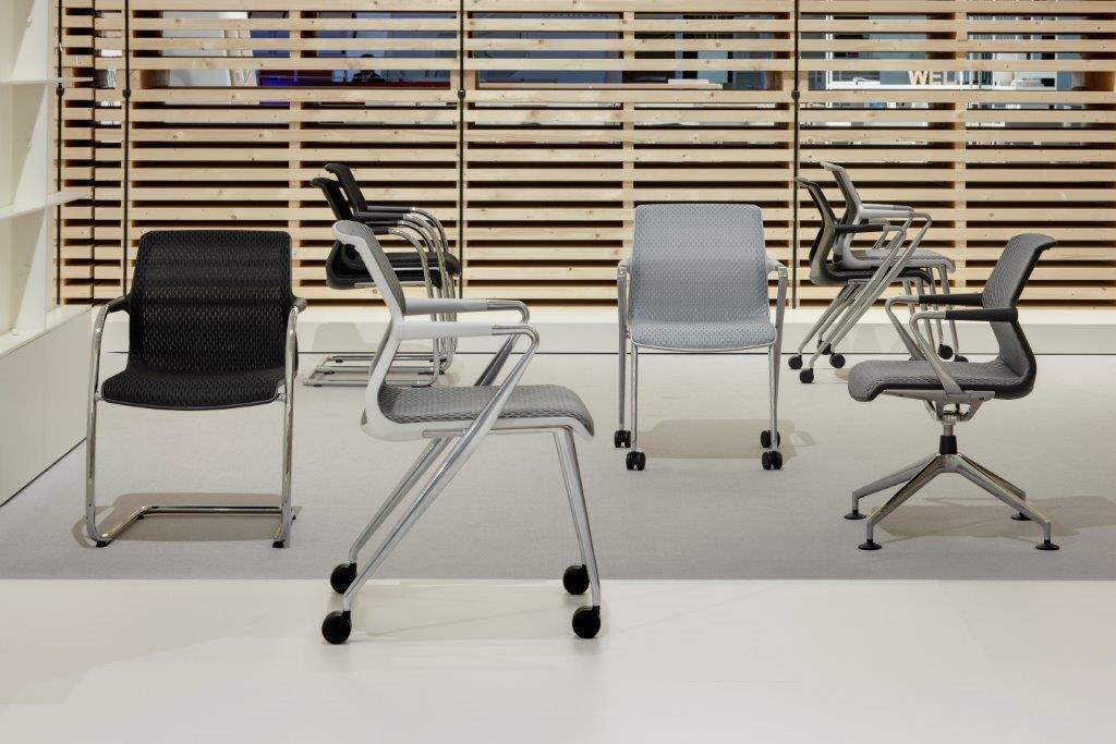 Unix Chair Four leg Chair with Roll Vitra