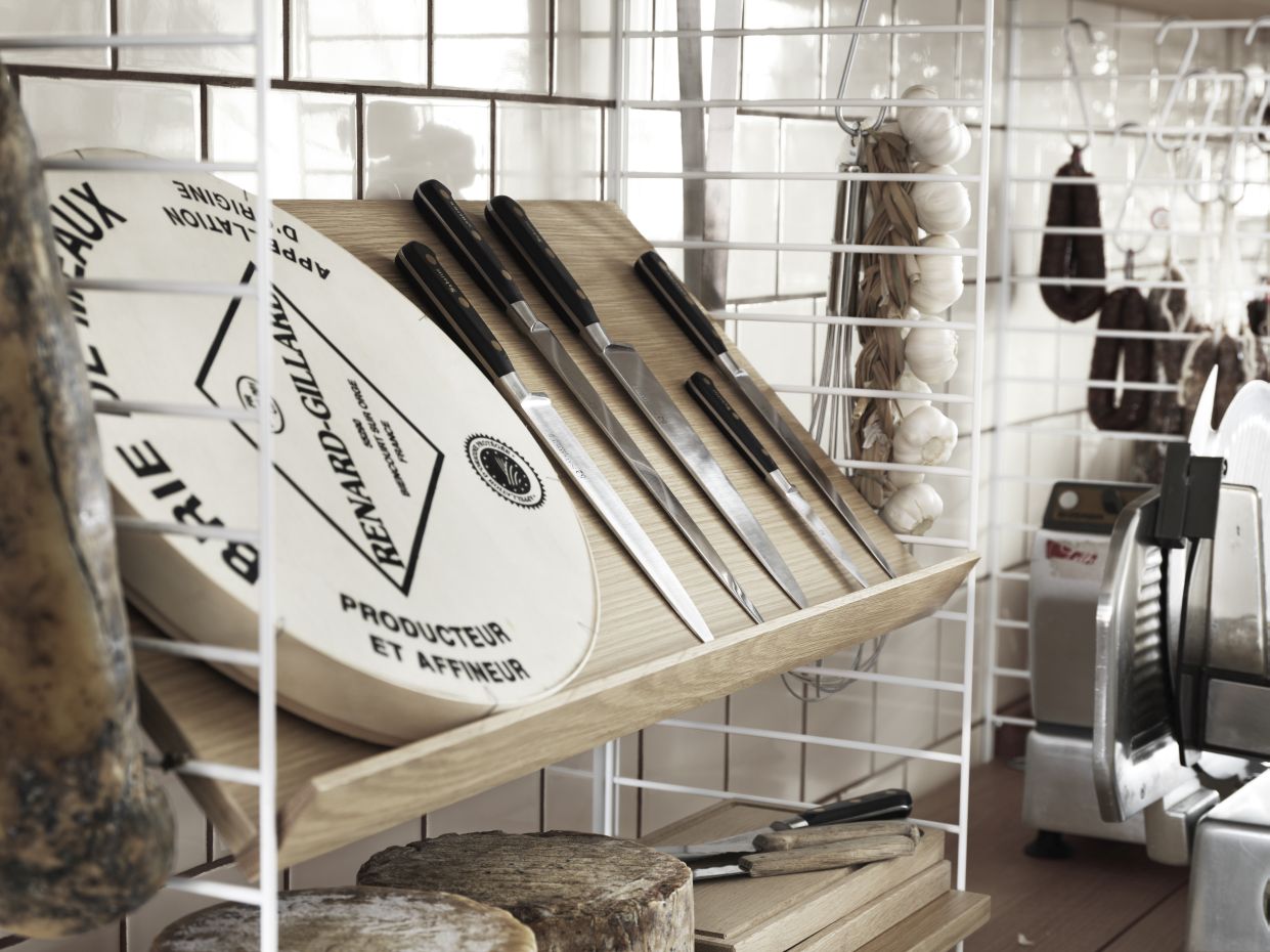 String Living Room Wall Shelving System G String Furniture 