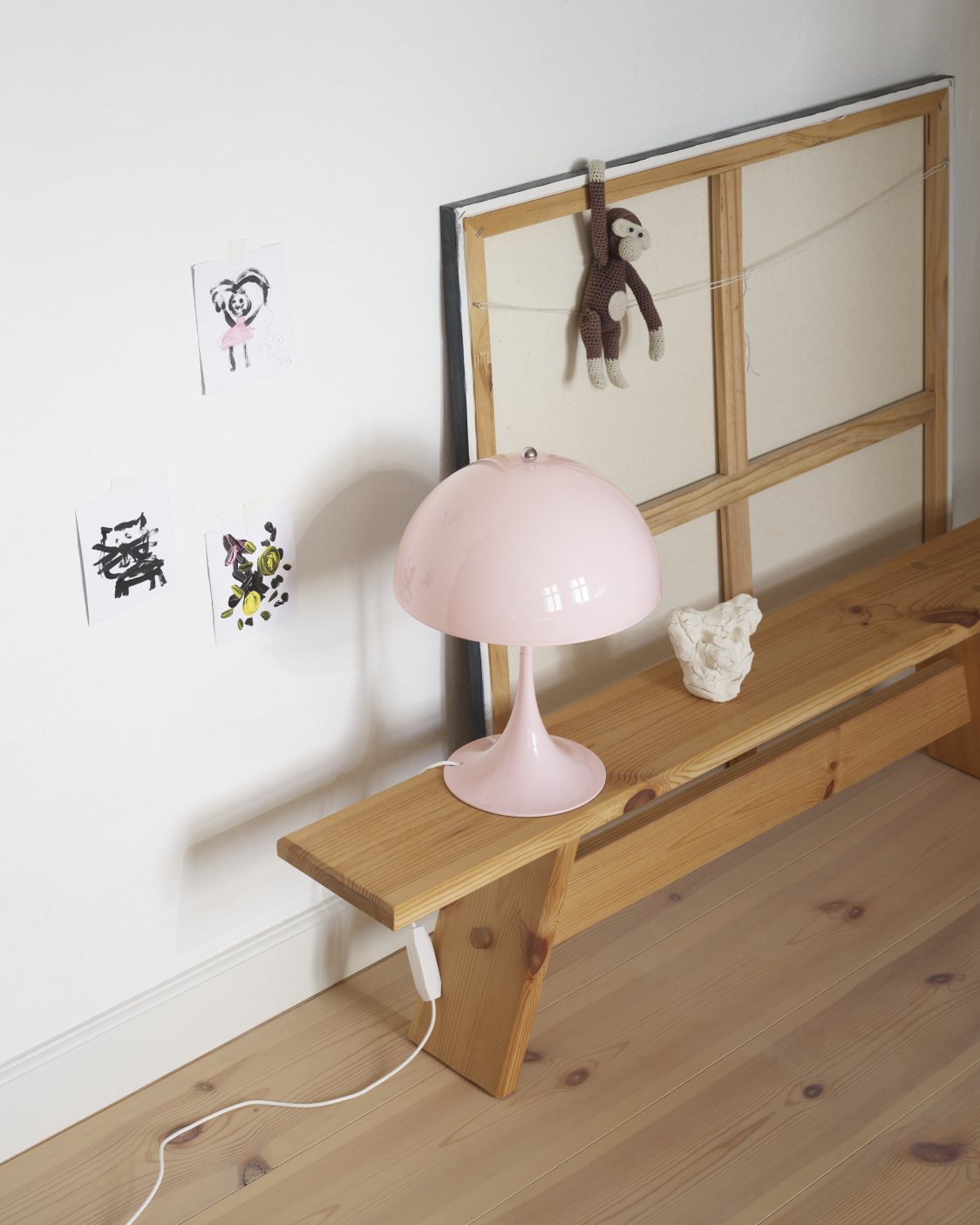 Panthella 250 Table lamp LED Louis Poulsen Opal Pale rose