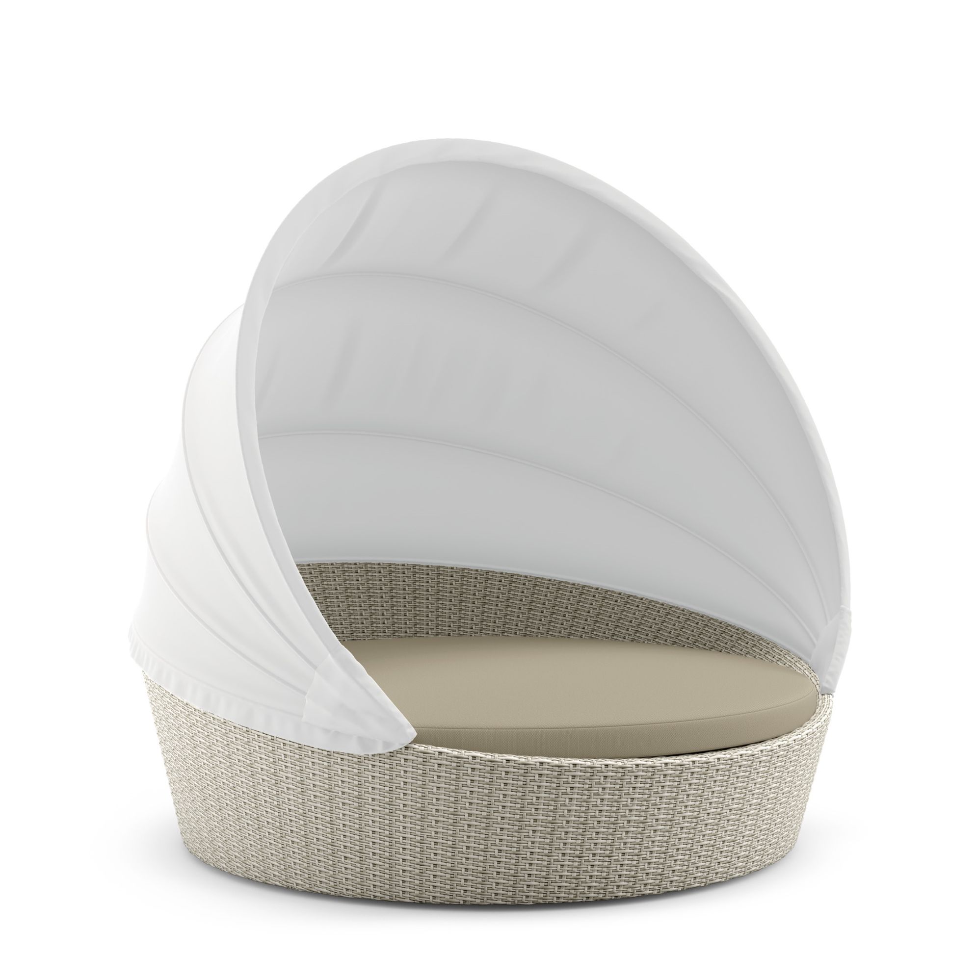 Orbit Loveseat Accona incl. soft top white Dedon