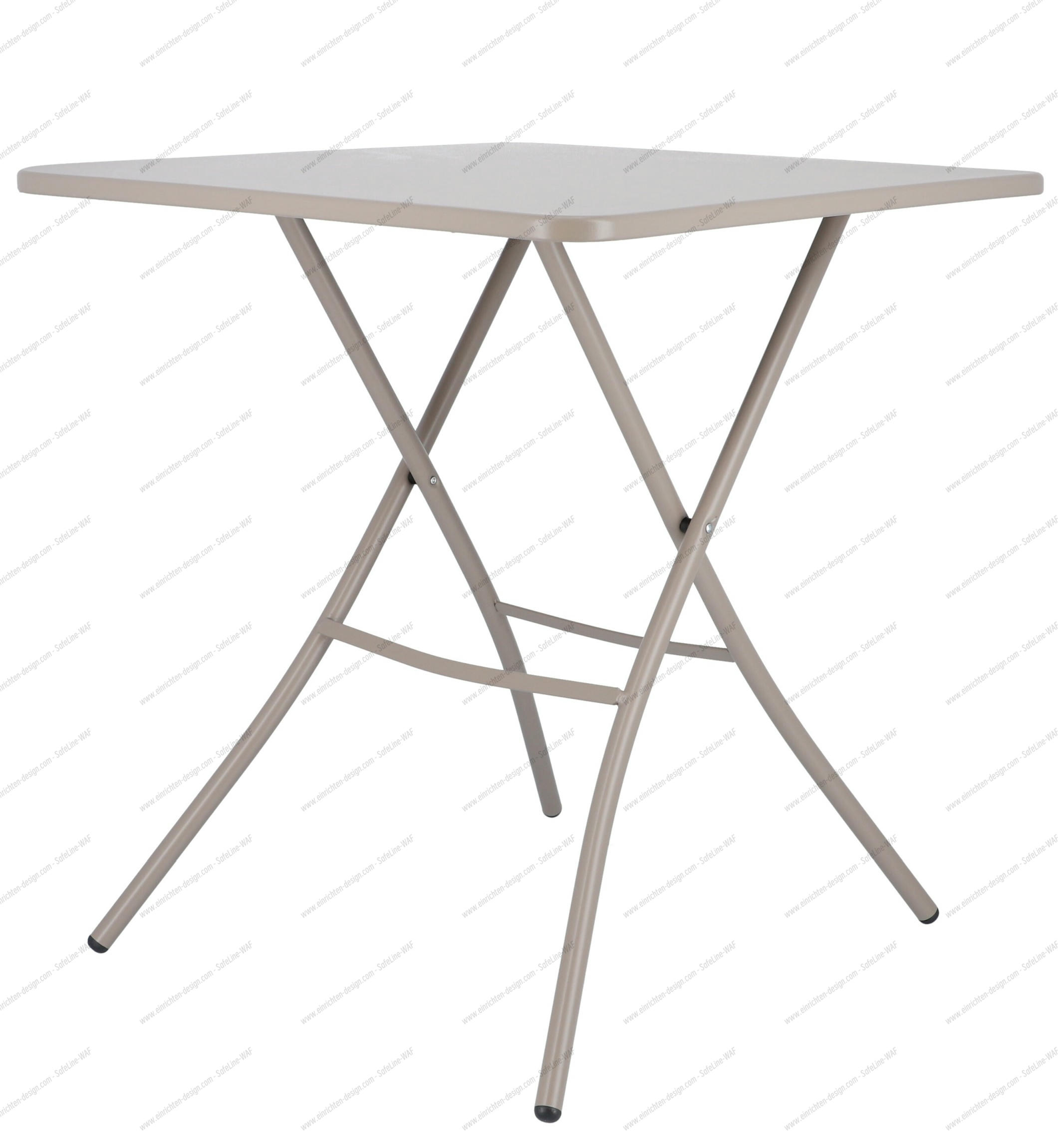 Fiam Sirio Folding Table W 67 x D 67 x H 73 cm Outdoor Jan Kurtz Taupe