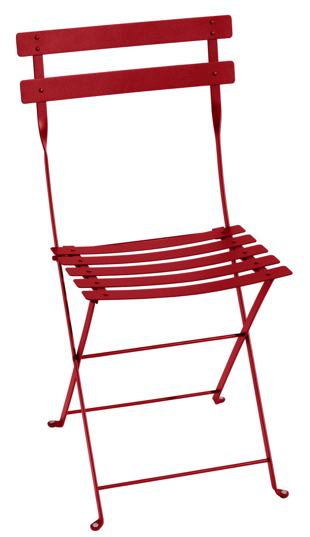 Bistro Outdoor Metal Chair Garden chair Fermob Poppy red Bistro Outdoor Metal Chair Garden chair Fermob Poppy red