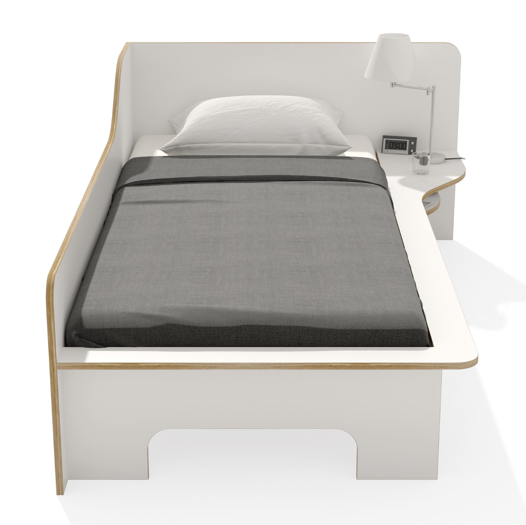 Plane Single Bed Left Müller Möbelwerkstätten