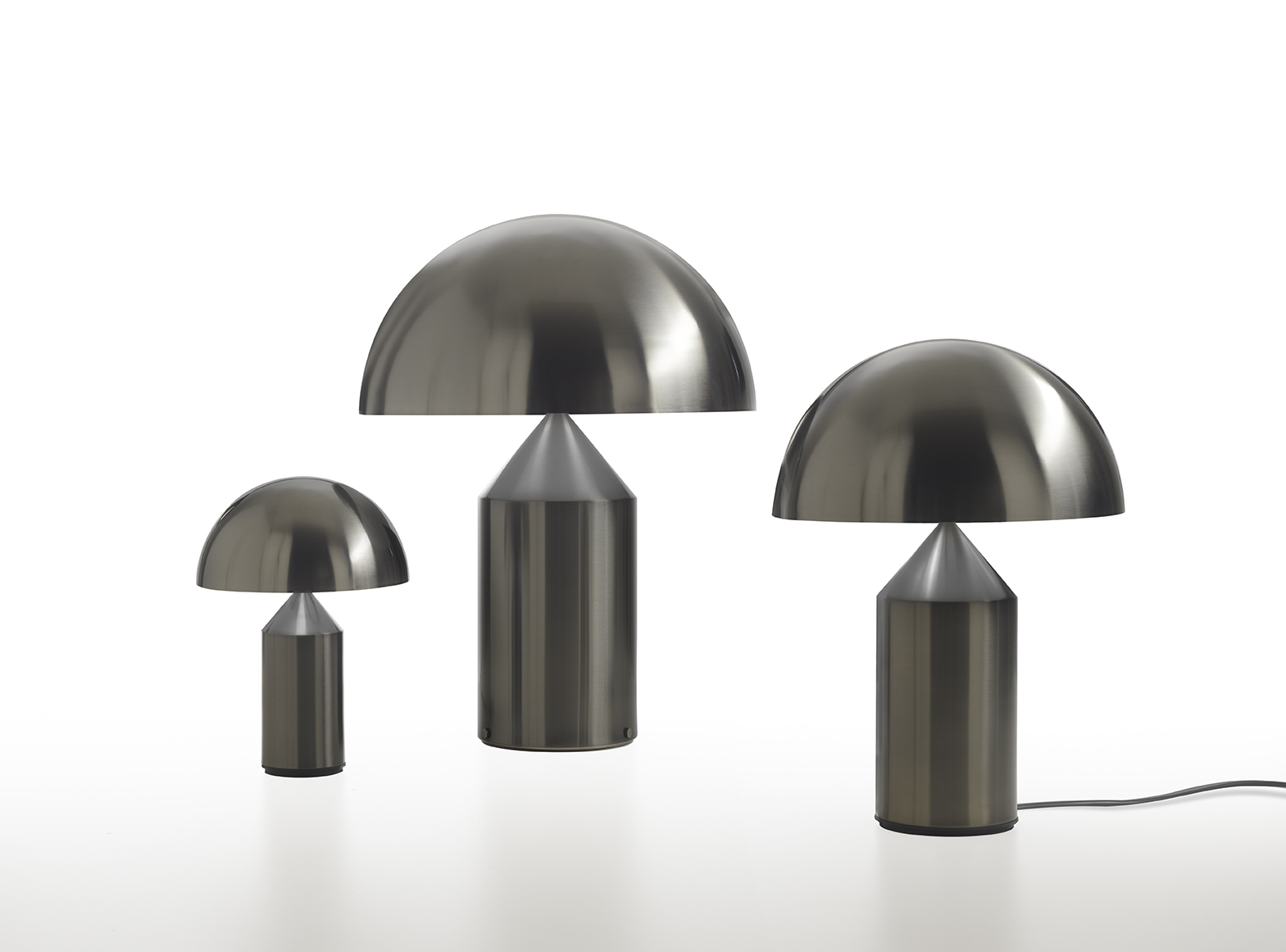 Atollo 238 table lamp nickel Oluce