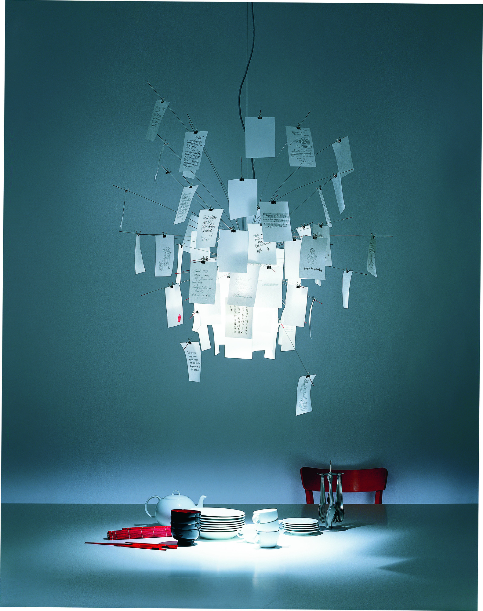 Zettel´z 6 pendant lamp Ingo Maurer