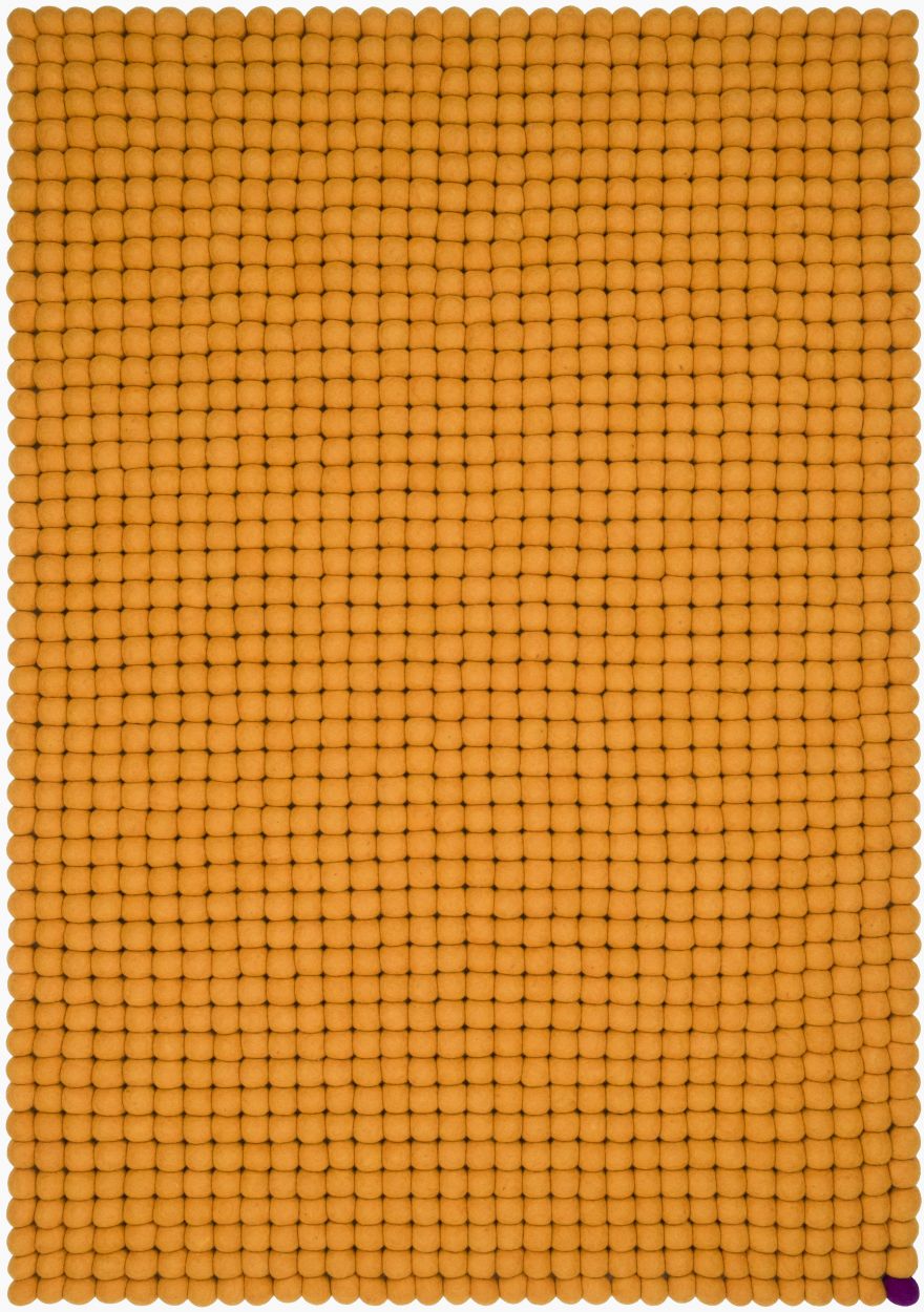 Big One Rectangular Felt carpet 200 x 300 cm myfelt Ochre yellow